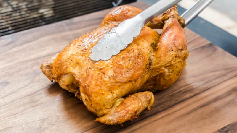Easy Grill-Roasted Whole Chicken