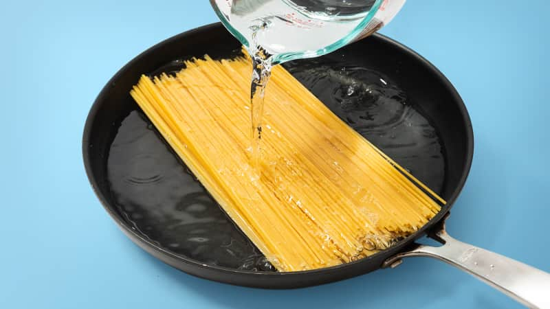 Want to Cook Pasta Faster? Don't Wait for the Water to Boil