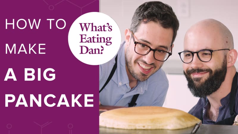 Dan Souza and Andrew Rea Discover How to Make a Massive Pancake