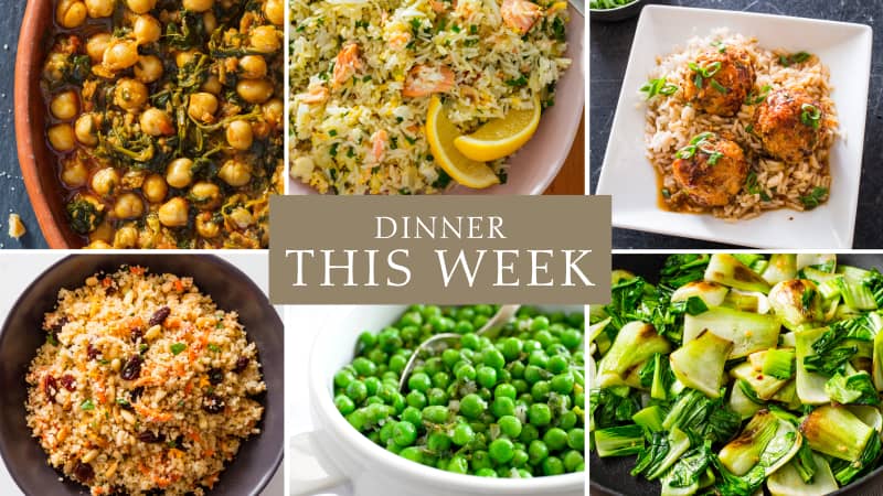 Dinner This Week: Spanish Spinach and Chickpeas