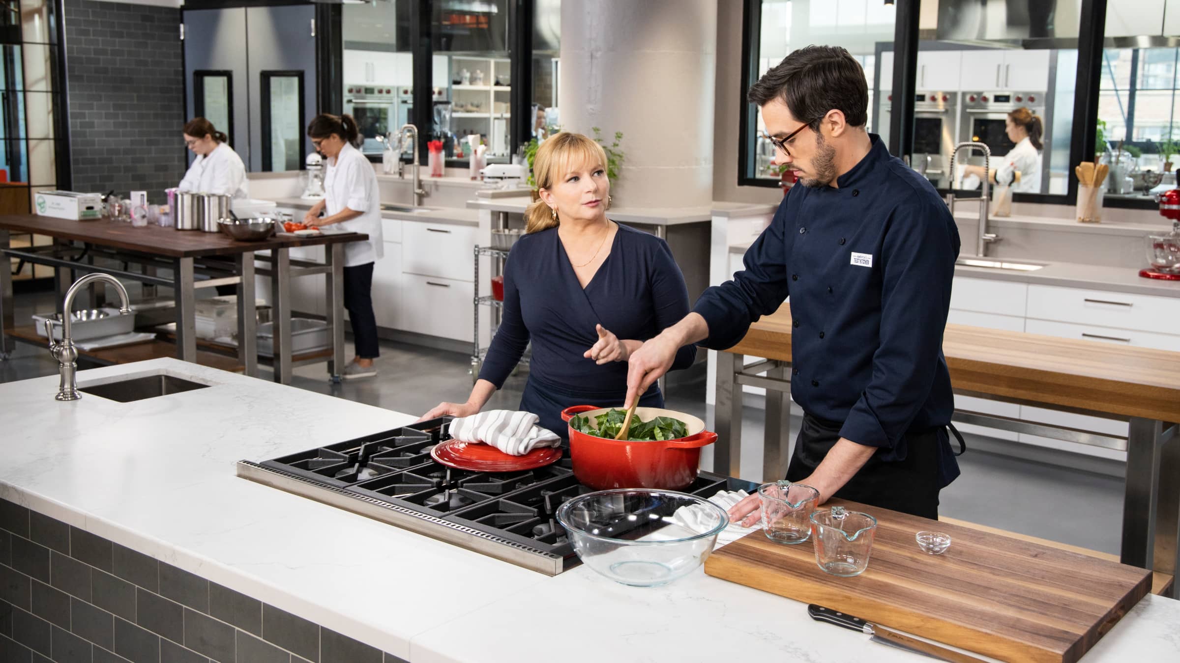 Braised Greens with Bacon and Onion | America's Test Kitchen