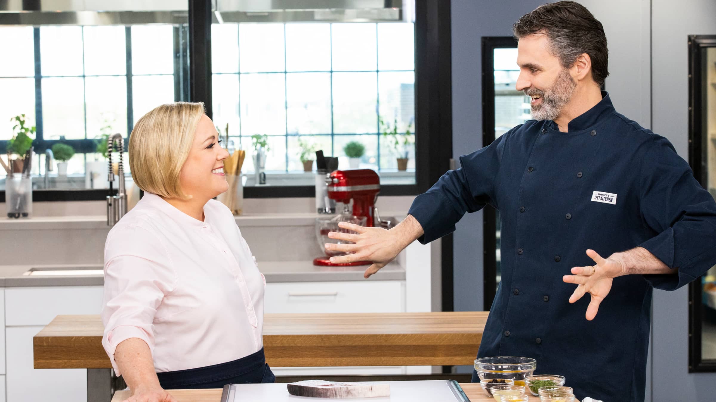 PanSeared Swordfish Steaks with CaperCurrant Relish America's Test