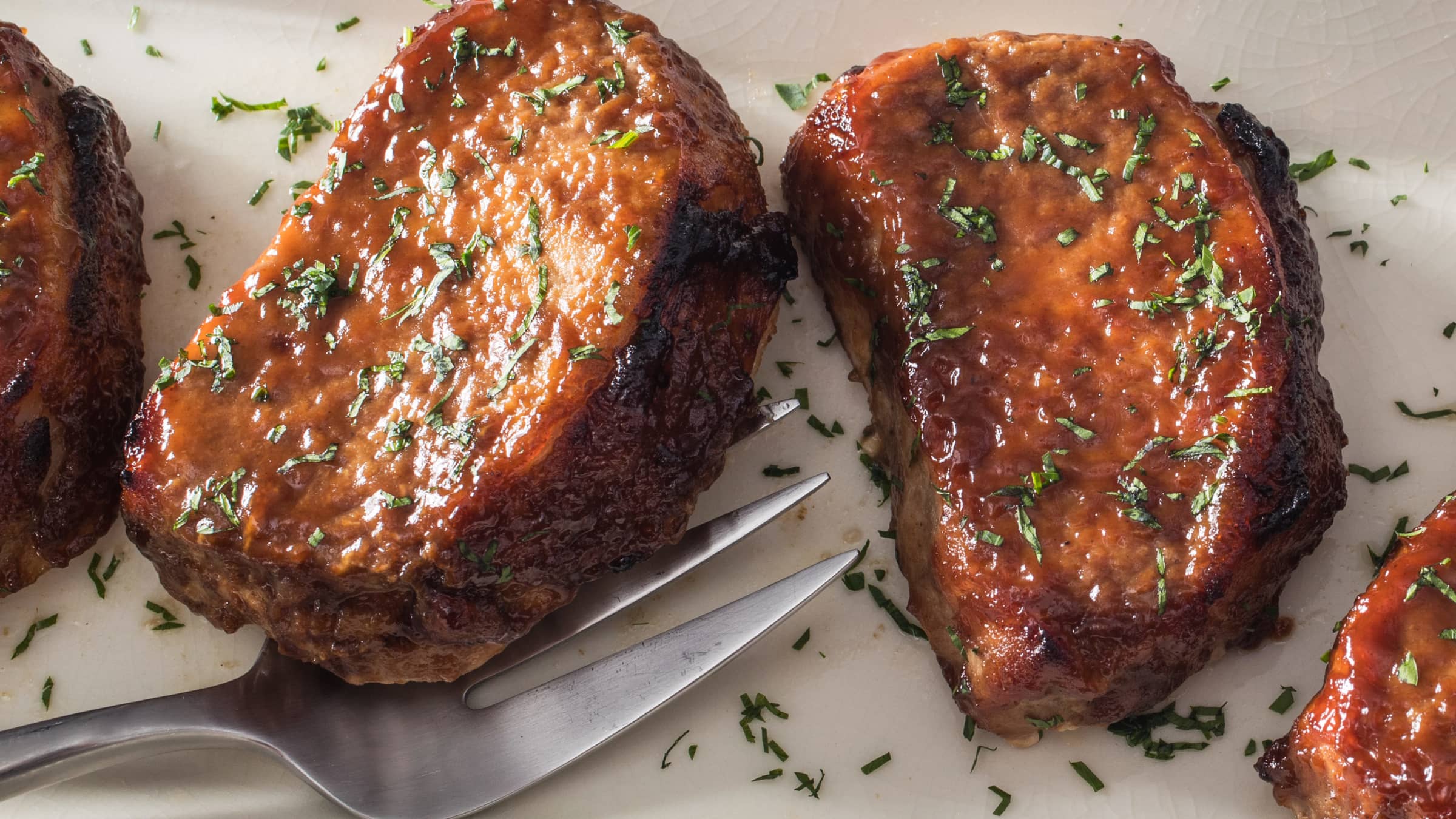 Mustardy Apple ButterGlazed Pork Chops Cook's Illustrated