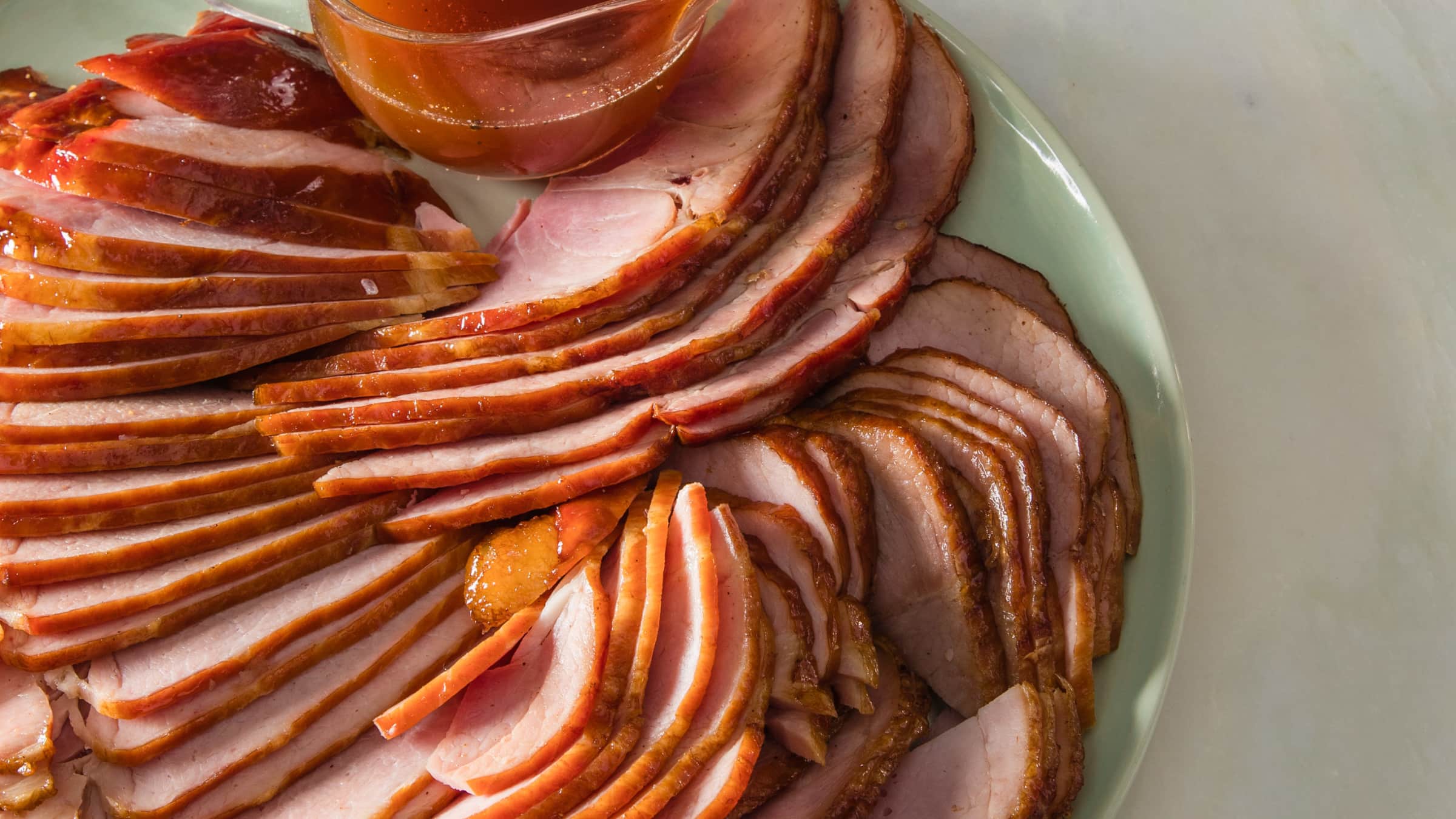 SpiralSliced Ham Glazed with CiderVinegar Caramel Cook's Illustrated