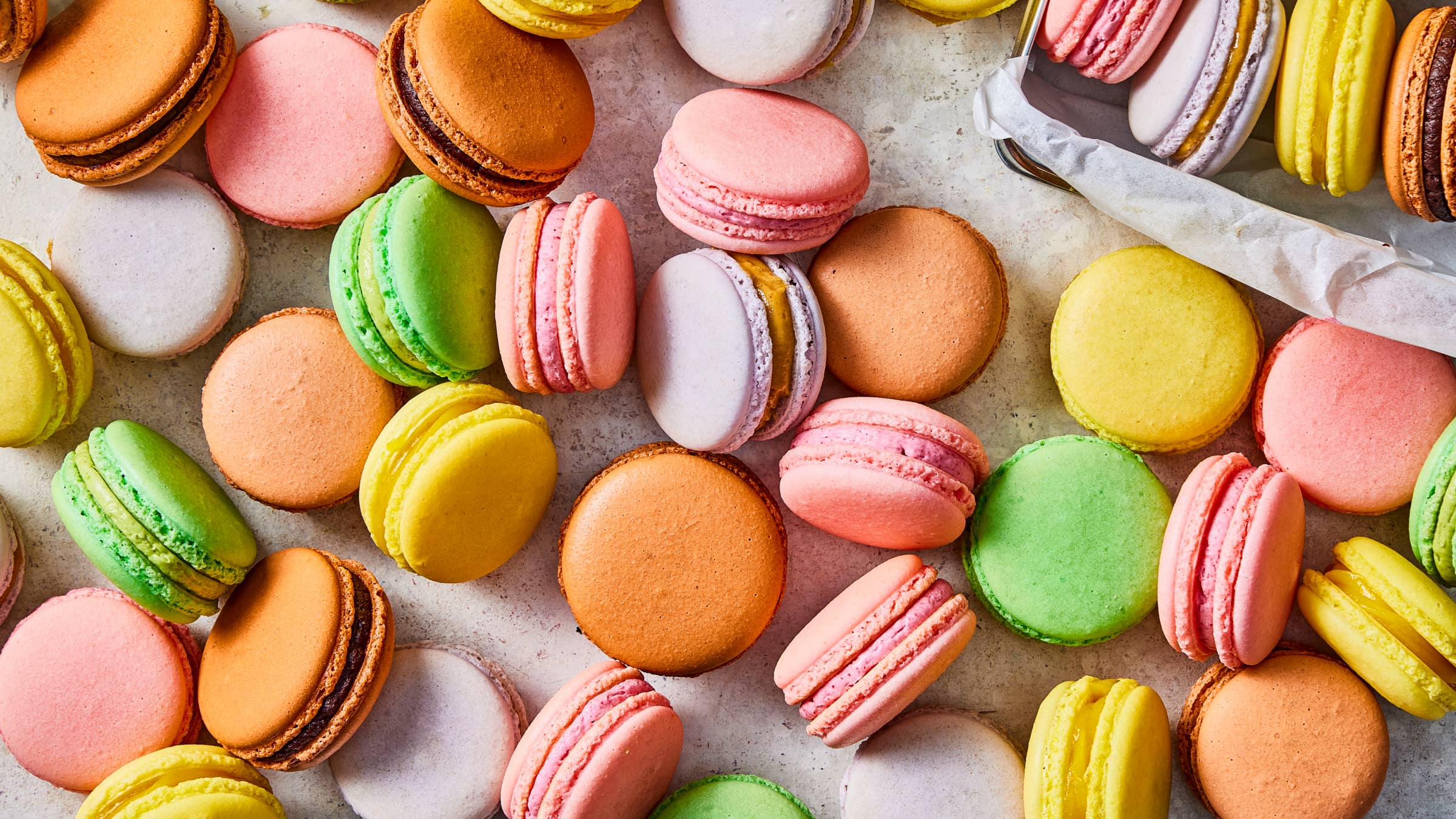 raspberry macarons with coconut butter cream filling — the farmer's  daughter