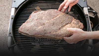 Beef Brisket On Charcoal Grill The Long Snaking Road To Achieving Texas Style Smoked Brisket At Home Cook S Country