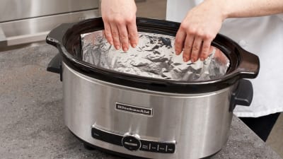 Foil Lined Crock Pot {Kitchen Tip} - Lynn's Kitchen Adventures