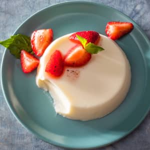 Buttermilk-Vanilla Panna Cotta with Berries and Honey | America&amp;#39;s Test ...