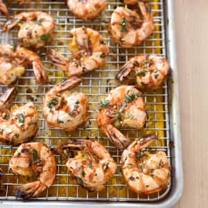 Garlicky Roasted Shrimp with Cilantro and Lime-image
