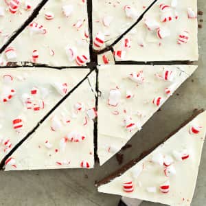 White Chocolate & Peppermint Brownies-image