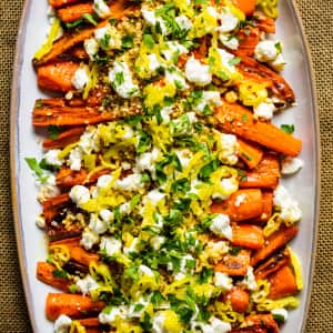 Butter-Roasted Carrots with Hazelnut Crumble and Goat Cheese-image