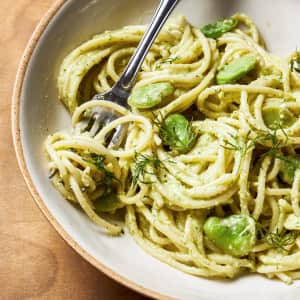 Fava Bean Pesto Pasta-image