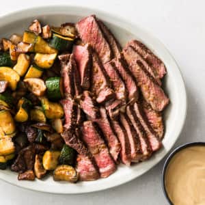 Japanese Steakhouse Steak and Vegetables-image