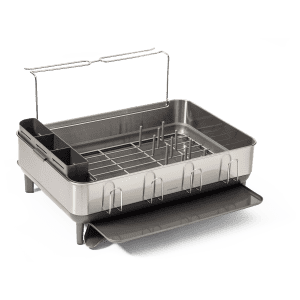 Dish Drying Rack - Expandable - Large Stainless Steel White