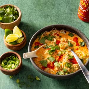 Rice Vermicelli with Chicken and Coconut Curry-image