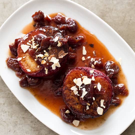 Roasted Plums with Dried Cherries and Almonds | Cook's ...