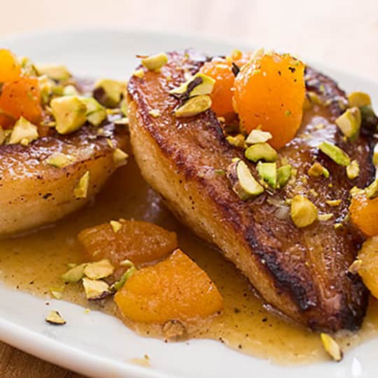 Roasted Pears with Dried Apricots and Pistachios Cook's Illustrated