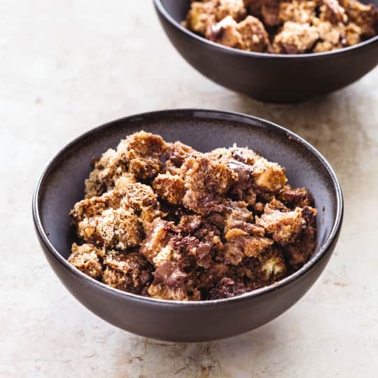 Cast Iron Chocolate-Hazelnut Bread Pudding | America's ...