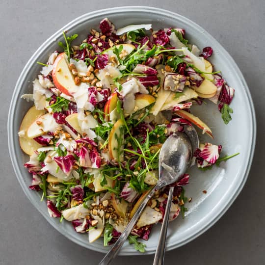 Radicchio Salad With Apple Arugula And Parmesan Cook S Country