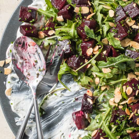 Beet Salad With Goat Cheese And Arugula Cook S Illustrated