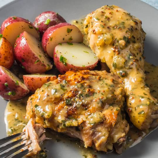 Braised Chicken with Mustard and Herbs | Cook's Illustrated