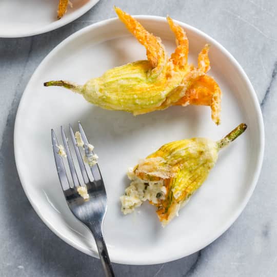 Fried CheeseStuffed Zucchini Blossoms Cook's Illustrated