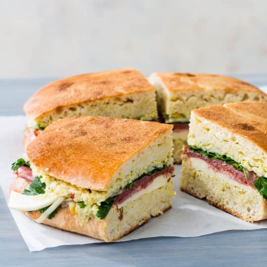 Capicola Picnic Sandwich with Artichoke Spread Cook's Country