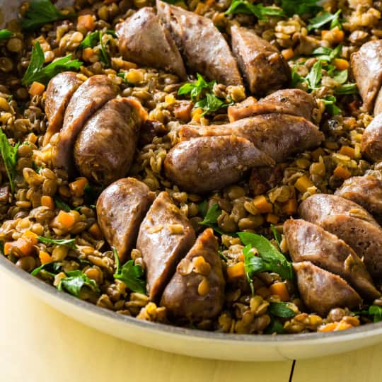 Sausage with Lentils Cook's Country