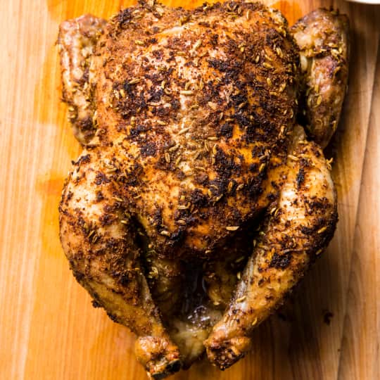 Spice-Roasted Chicken with Fennel, Coriander, and Lemon | Cook's Country