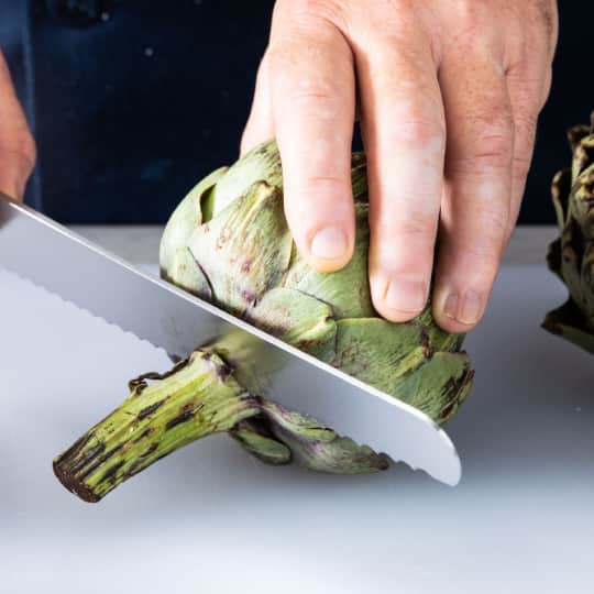 How To Prep An Artichoke Cook S Illustrated In her book mastering the art of french cooking the famous american chef and author. how to prep an artichoke cook s