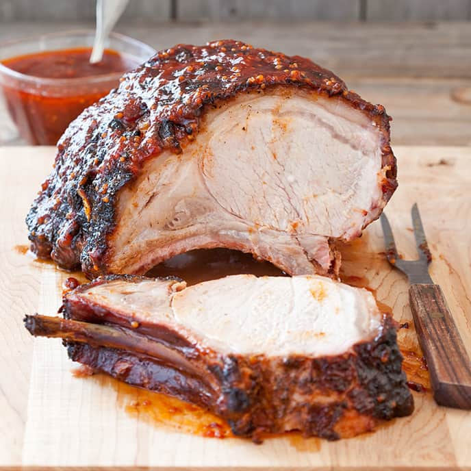 Barbecued Glazed Pork Roast