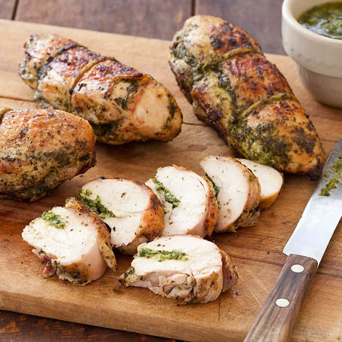 Grilled Pesto Chicken