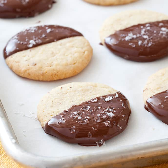 Chocolate-Dipped Potato Chip Cookies