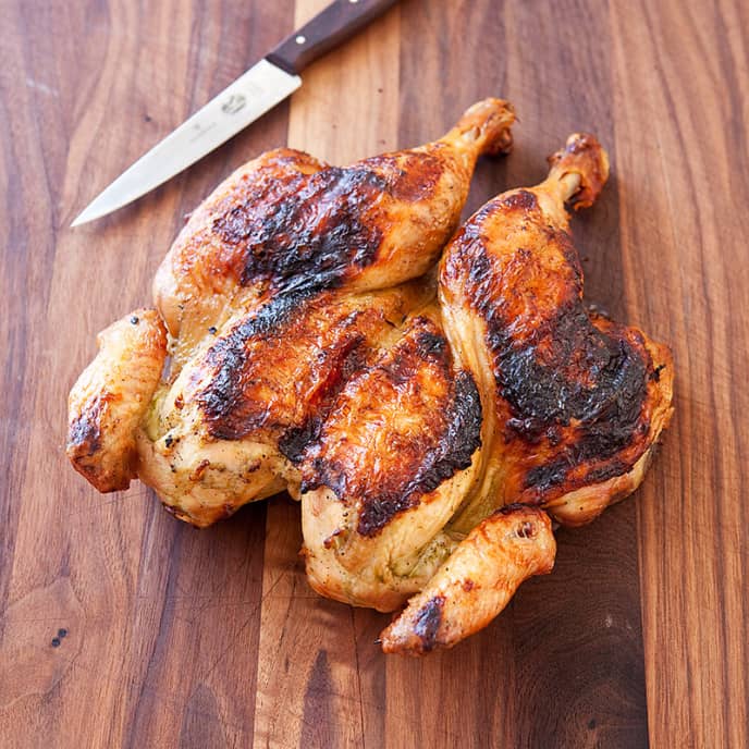 Grilled Wine-and-Herb Marinated Chicken