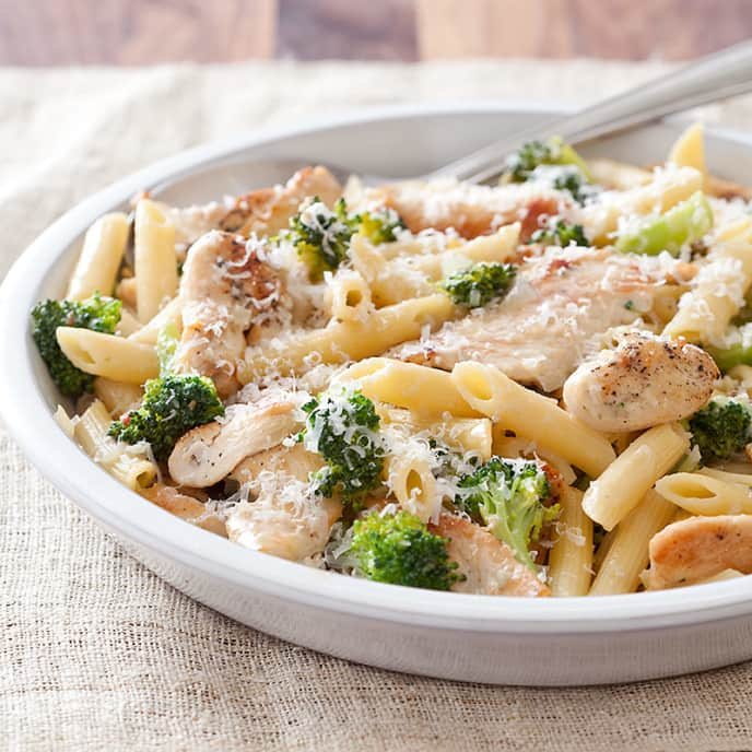 Skillet Penne with Chicken and Broccoli