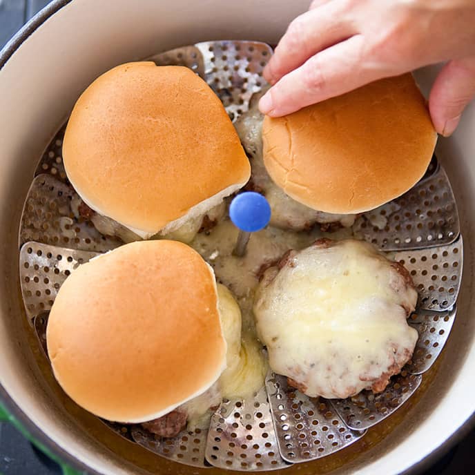 Connecticut Steamed Cheeseburgers