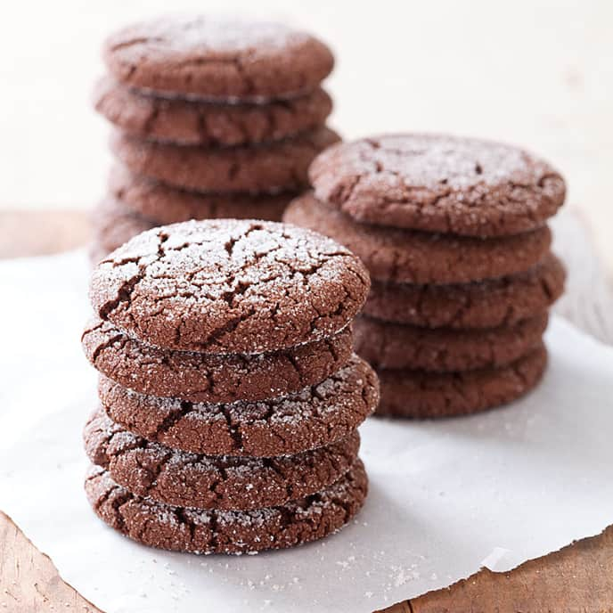 Chewy Chocolate Sugar Cookies