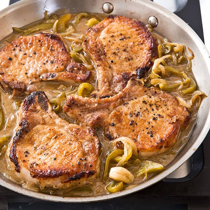 Pork Chops with Vinegar Peppers | America's Test Kitchen Recipe