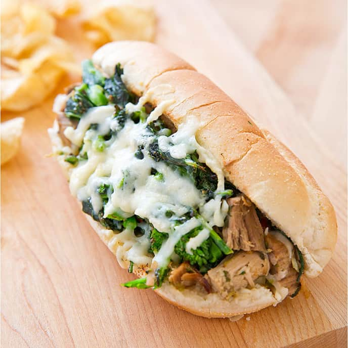 Leftover Philadelphia Roast Pork Sandwiches