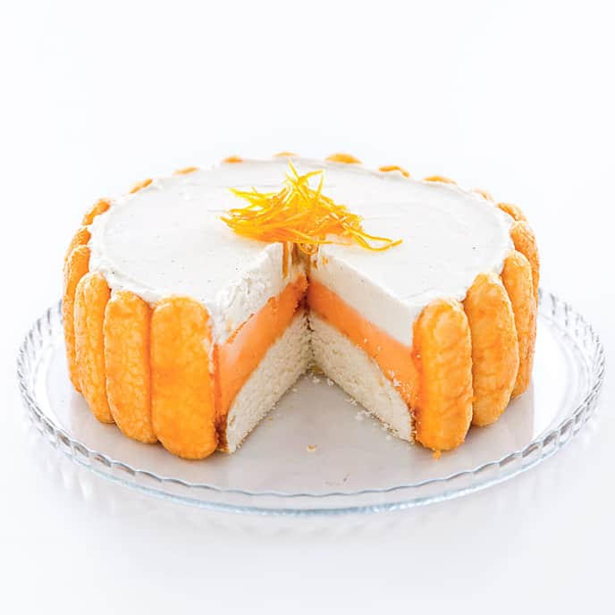 Orange Creamsicle Ice Cream Cake