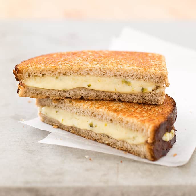 GrownUp Grilled Cheese Sandwiches with Comte and Cornichon America's