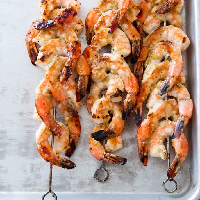 Broiled Shrimp Skewers