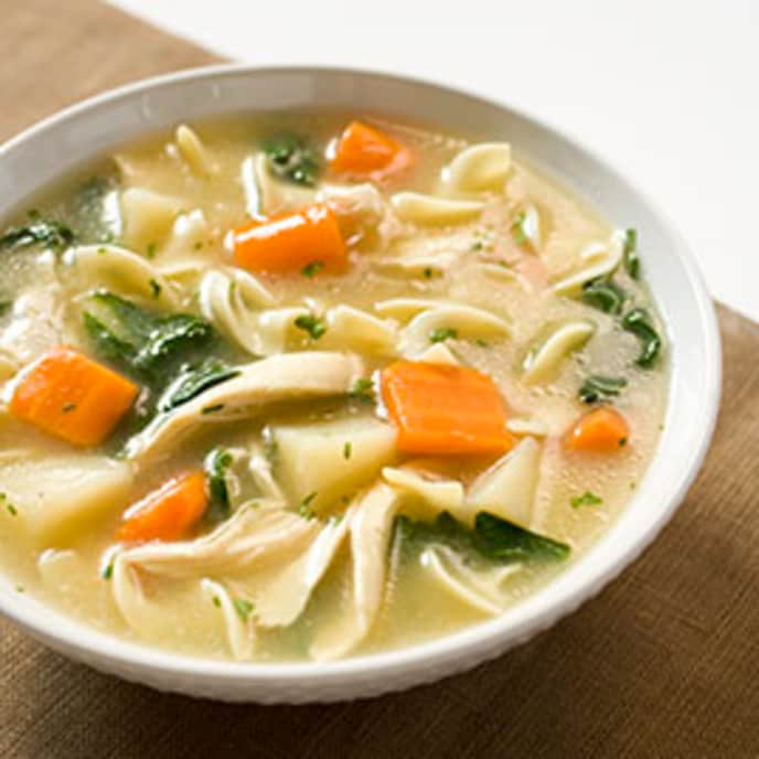 Quick and Hearty Chicken Noodle Soup America's Test Kitchen Recipe