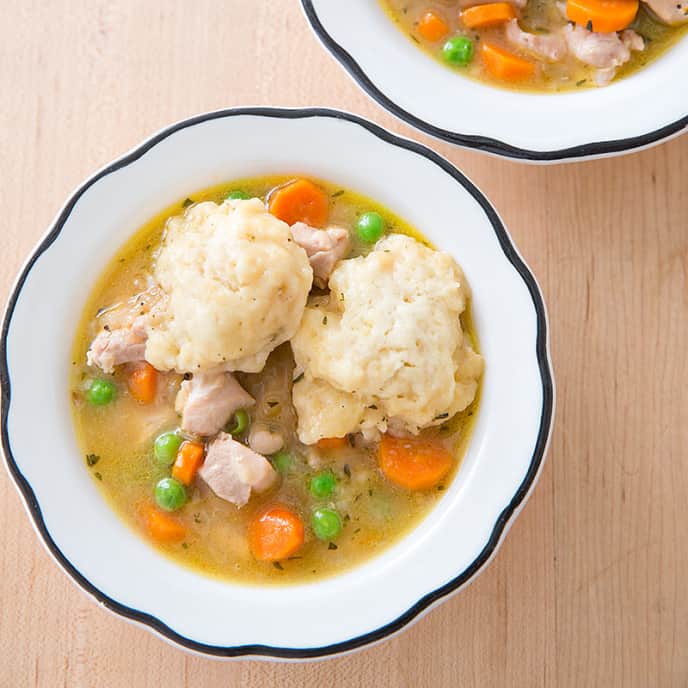 Chicken and Dumplings for Two America's Test Kitchen Recipe