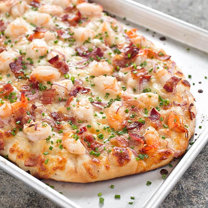 Shrimp and Bacon Pizza