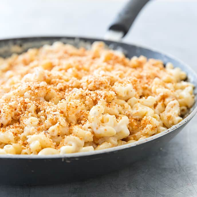 Three-Cheese Skillet Macaroni