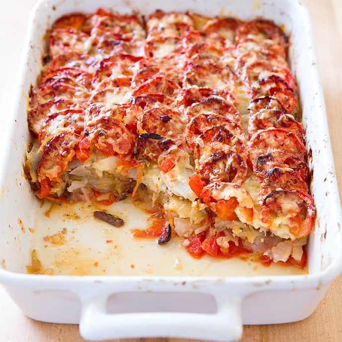 Potato-Tomato Gratin