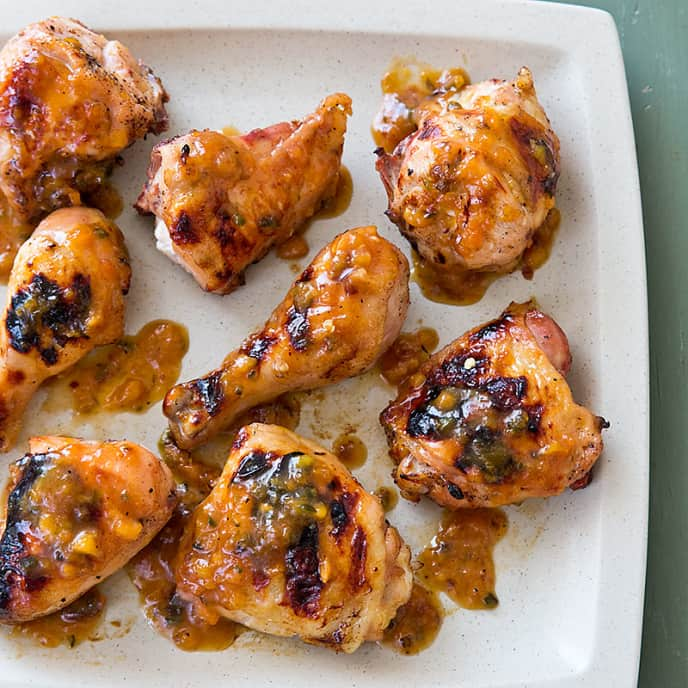 Peach-Glazed Grilled Chicken