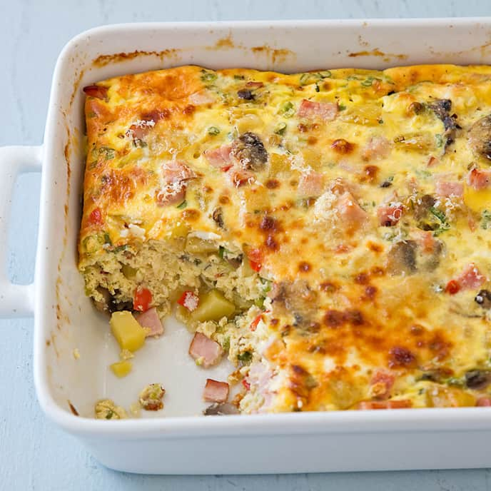 Reduced-Fat Potato and Egg Breakfast Casserole