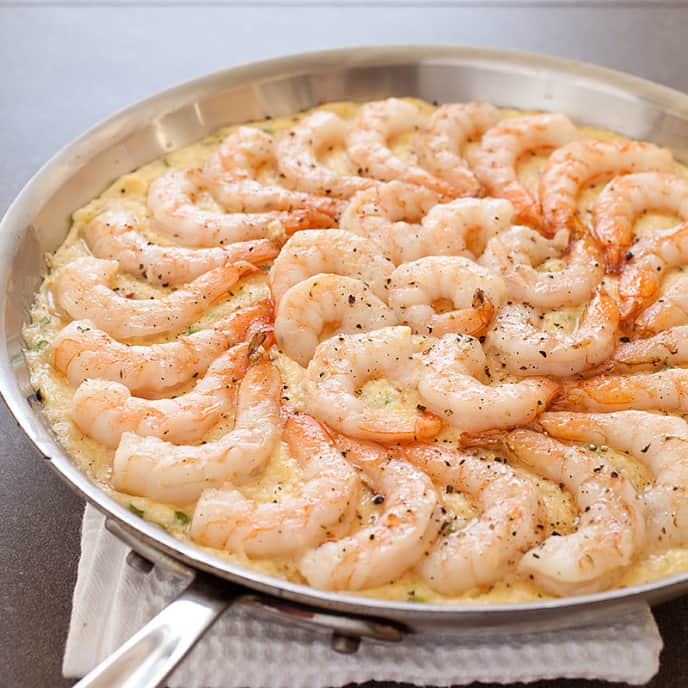 Skillet Shrimp and Grits Casserole